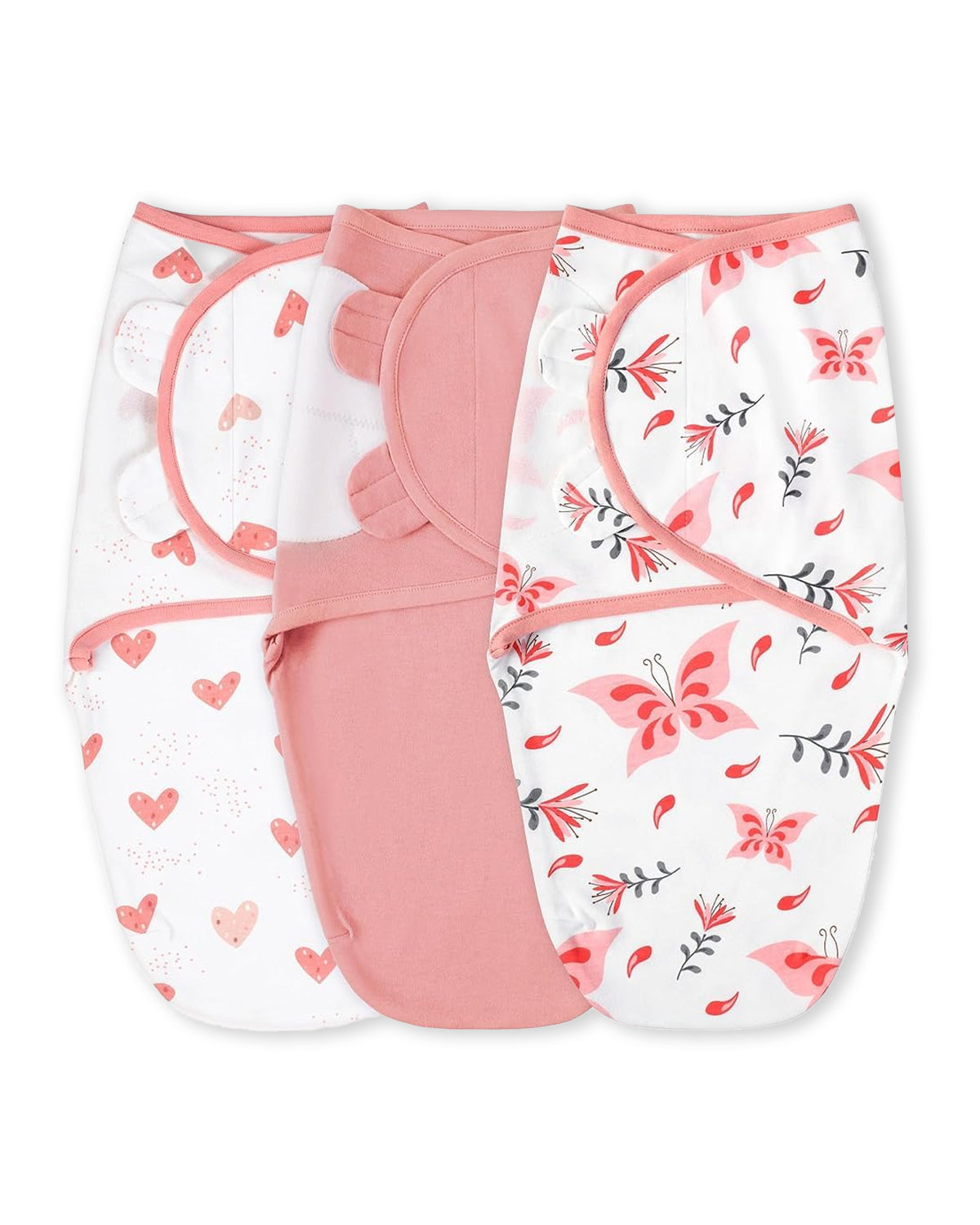 3 Pack Baby Swaddles for Newborns 100% Organic Cotton in Tog 0.5