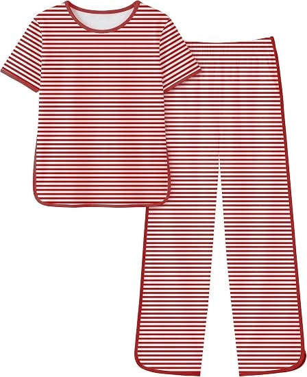 #Color_ Short Sleevesred Stripes