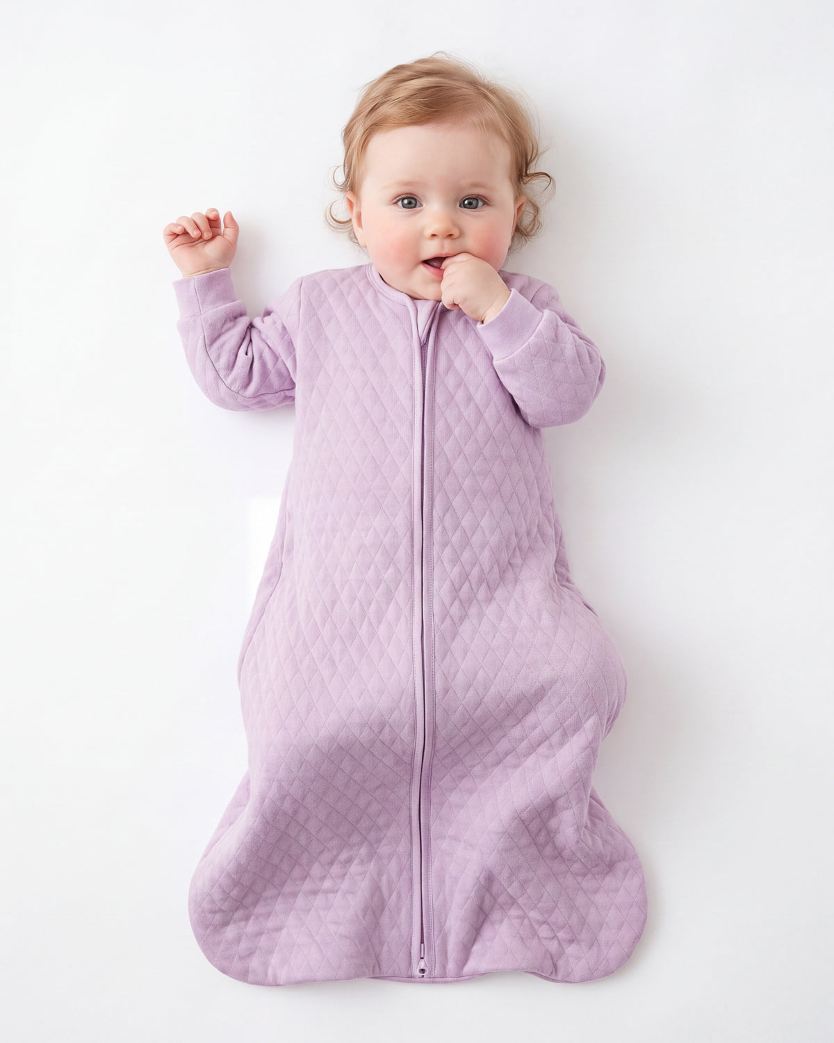 Air-Layer Baby Sleep Sack, 1.0 TOG, Long Sleeve, 1 Pack-Purple