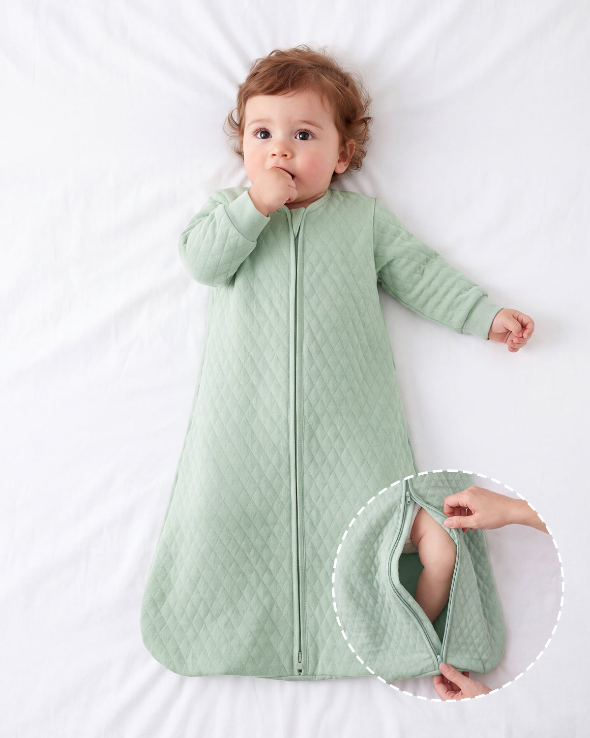 Air-Layer Baby Sleep Sack,1.0 TOG,Long Sleeve