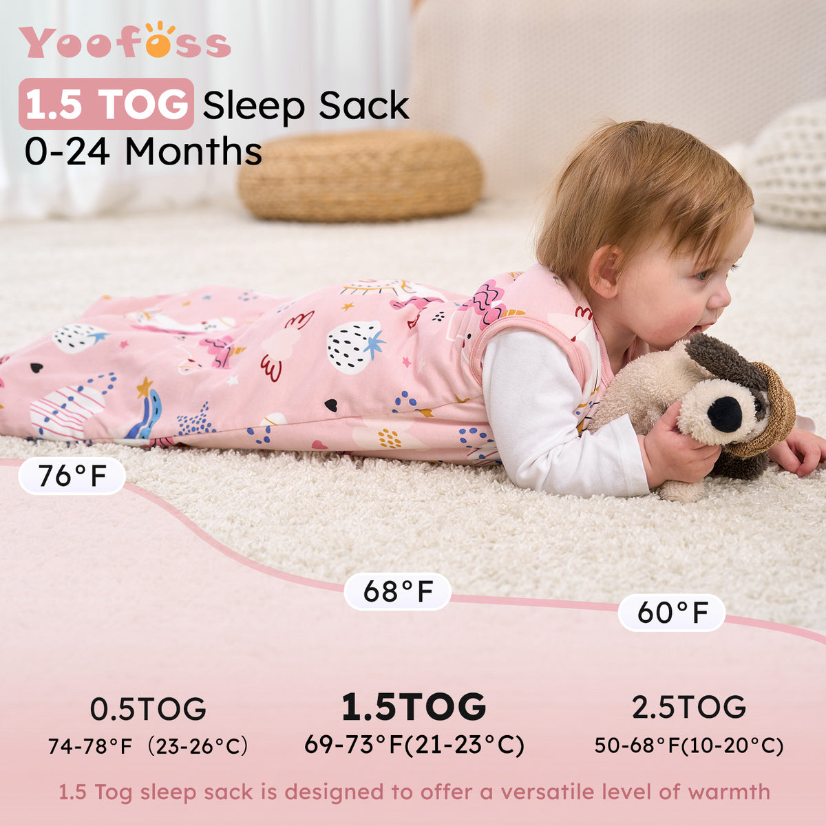 #Color_ 1.5 Tog-pink Unicorn