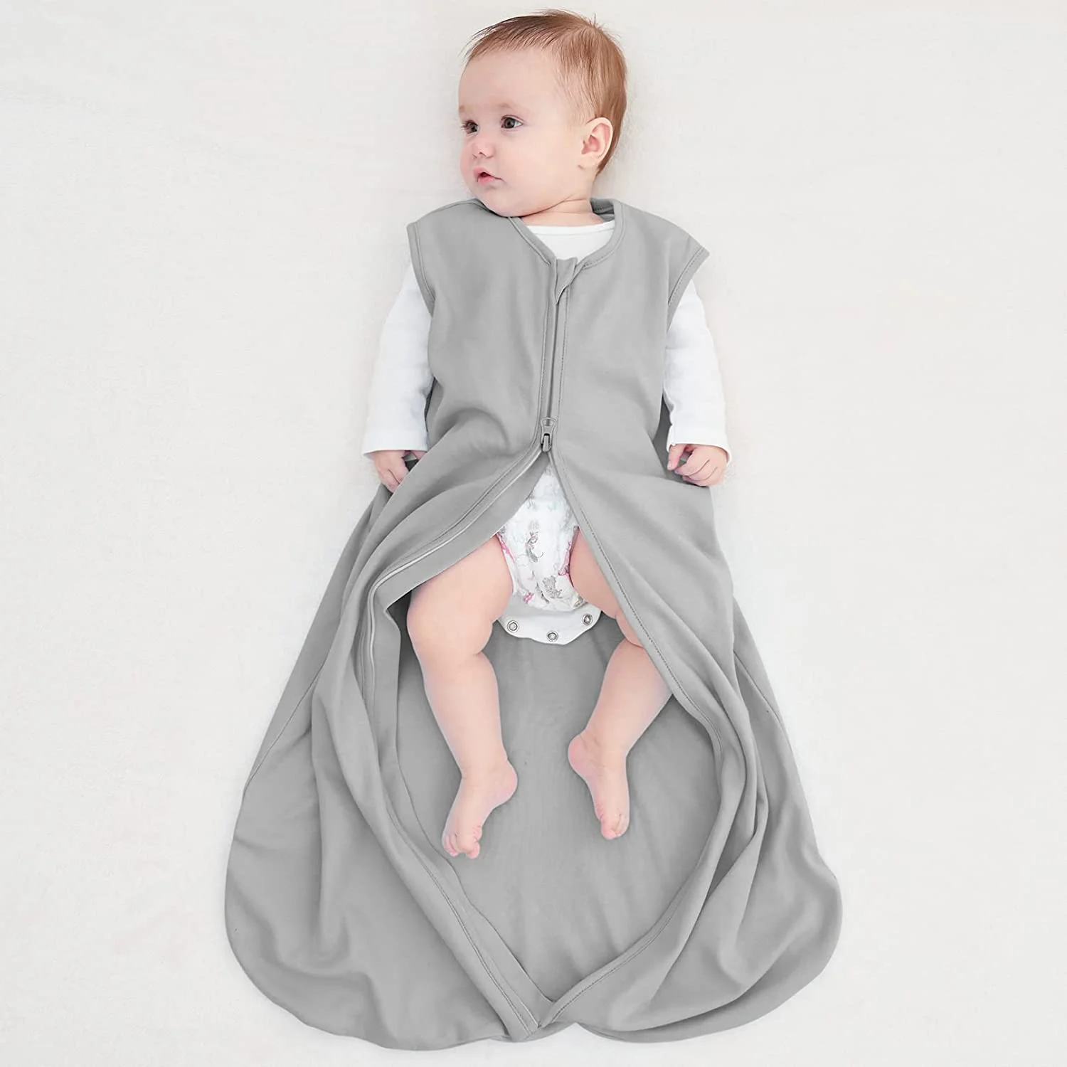 Sleep Sack Green Gray Pink, 3 Pack, 0-6 Months