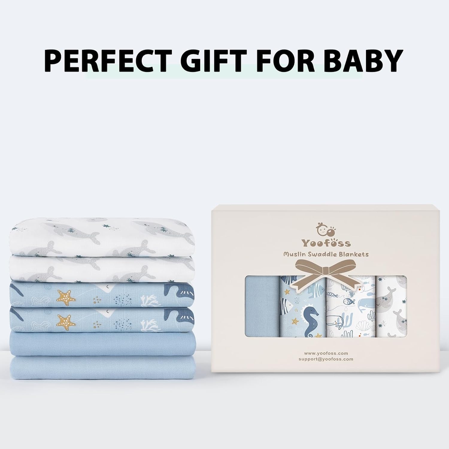 Muslin Cloths for Baby Muslin Squares 6 Pack Large 70 x 70cm
