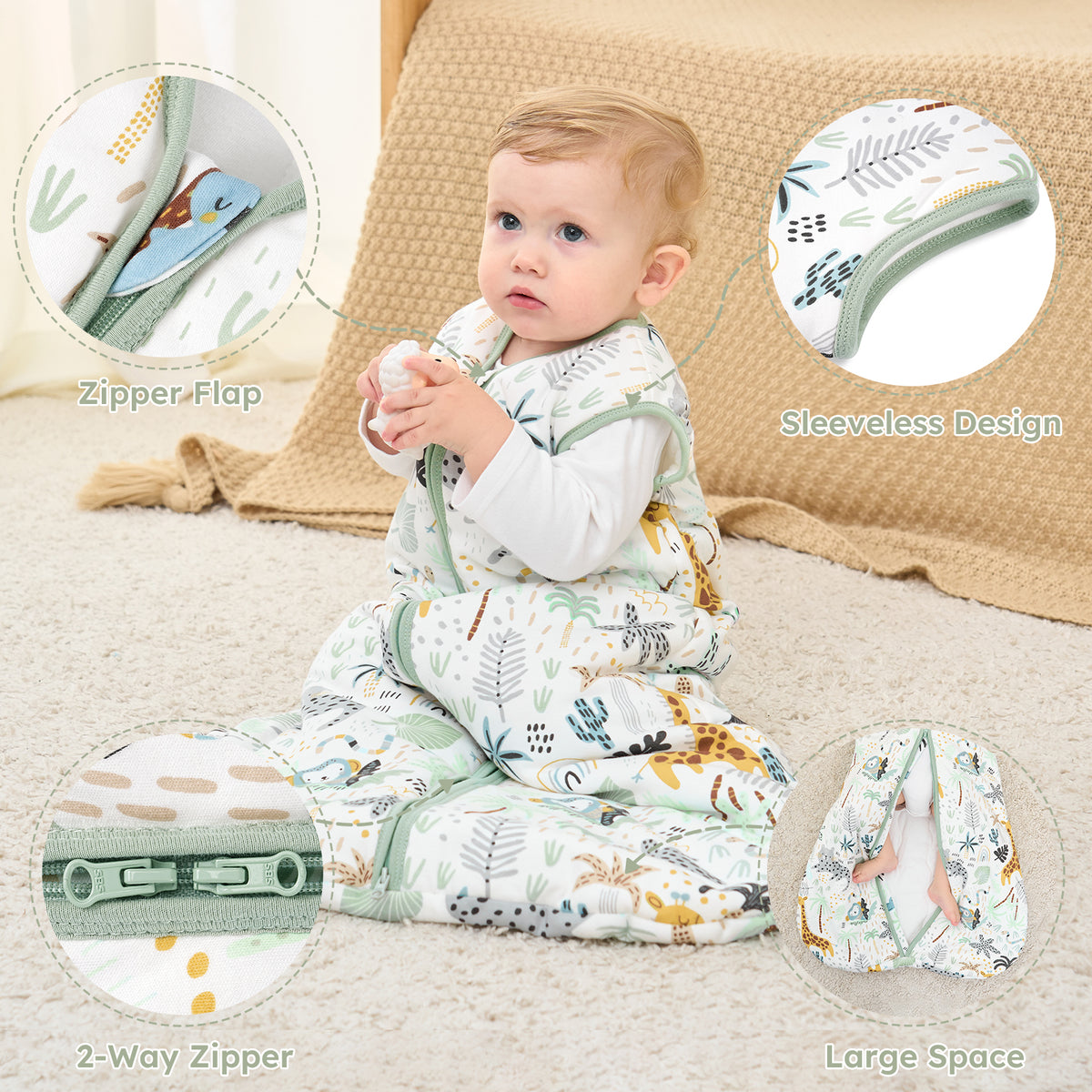 #Color_2.5 Tog-green Giraffe