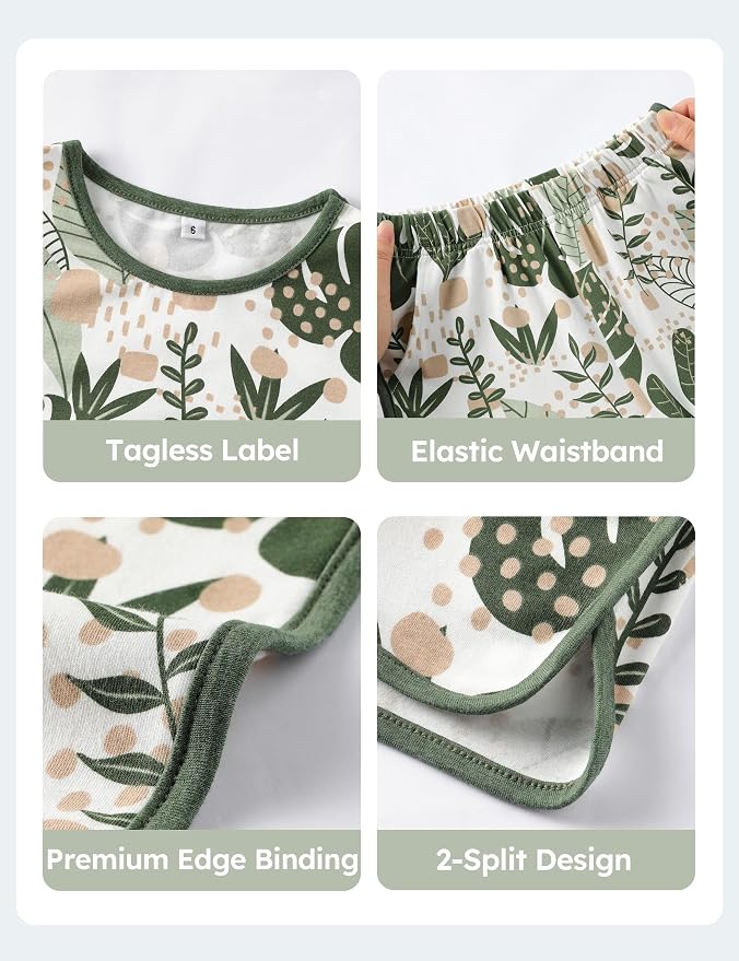 #Color_ Short Sleeves tropical Plants
