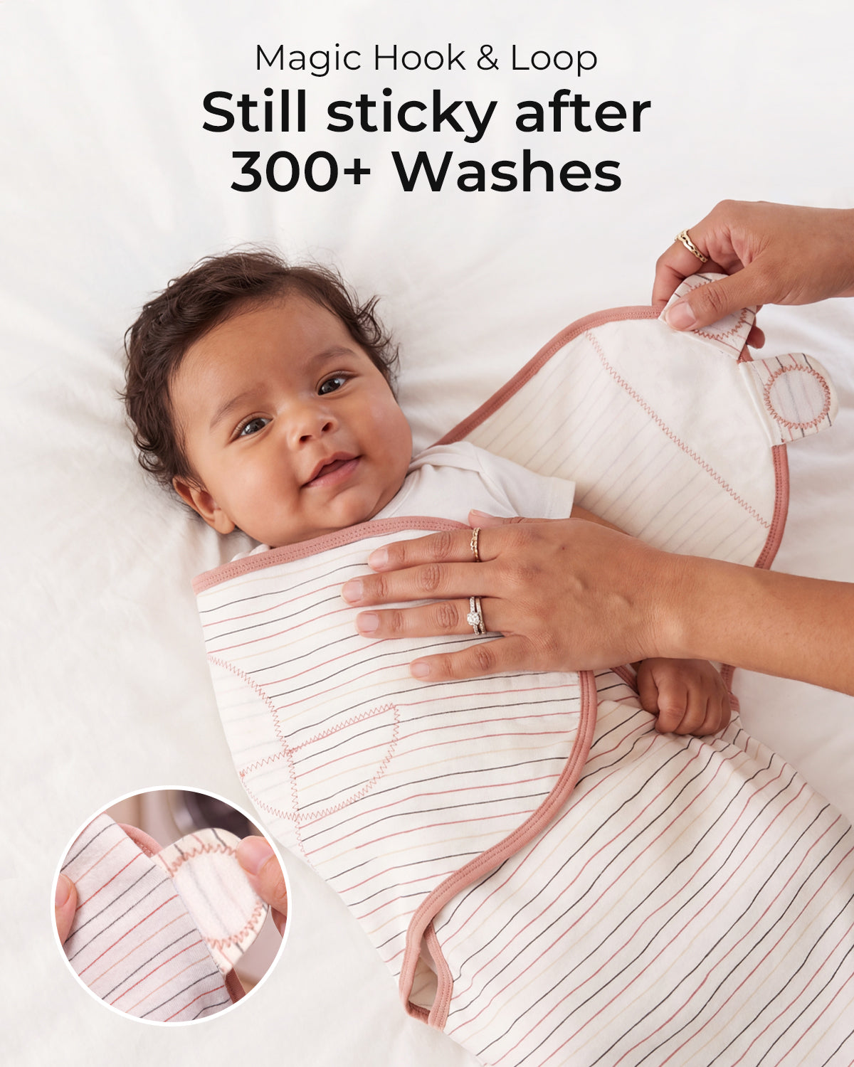 3 Pack Baby Swaddles for Newborns 100% Organic Cotton in Tog 0.5