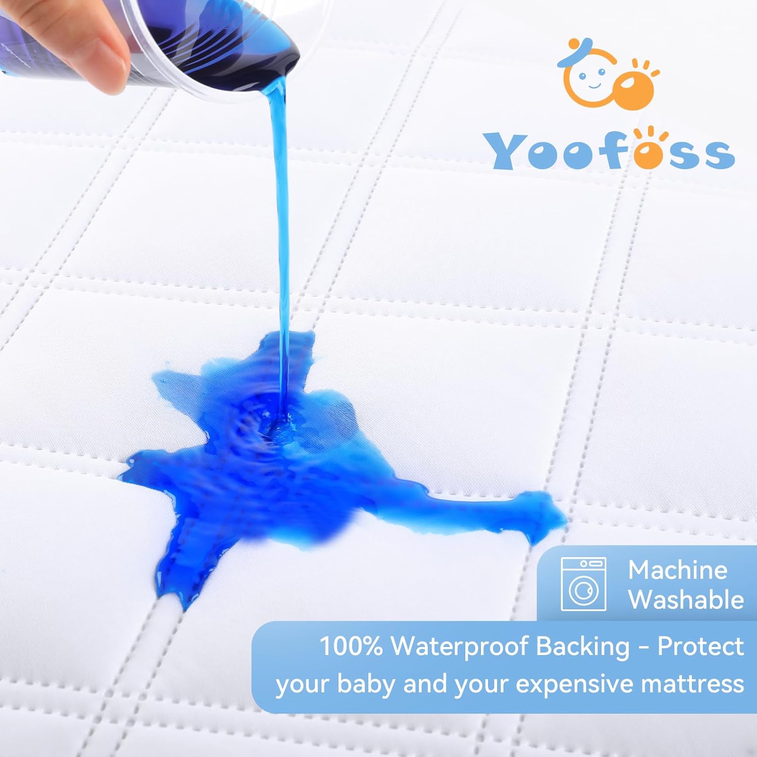 Waterproof Mattress Pad Cover, 2 Pack
