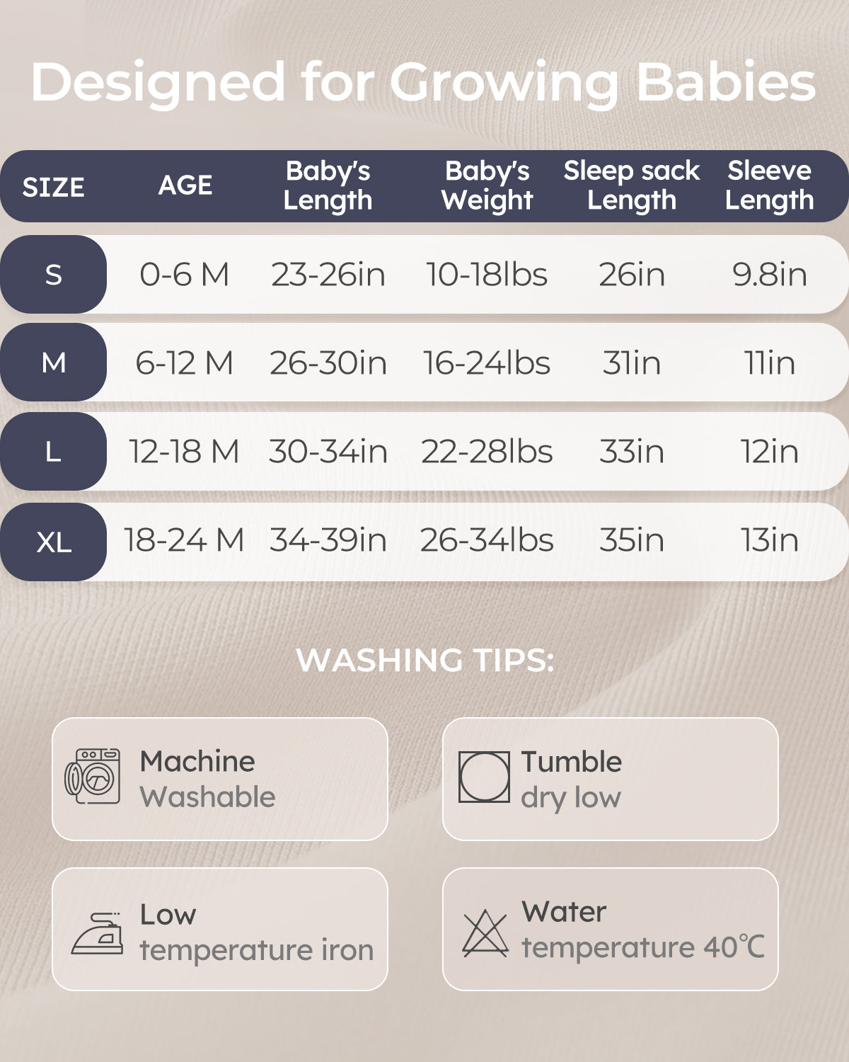 Air-Layer Baby Sleep Sack, 1.0 TOG, Long Sleeve, 1 Pack-Dark Blue Elephant