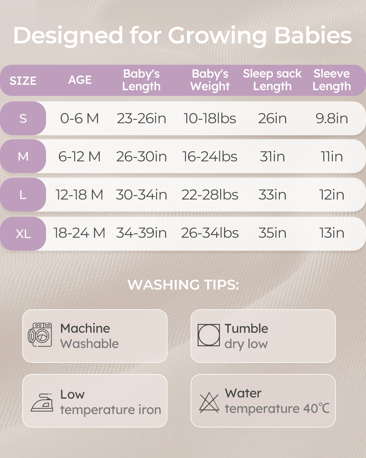 Air-Layer Baby Sleep Sack, 1.0 TOG, Long Sleeve, 1 Pack-Purple