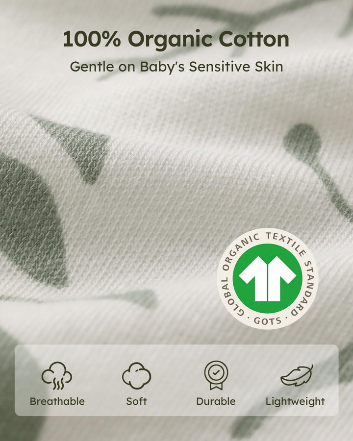 Sleep Sack Green Leaf, 3 Pack, 0-6 Months