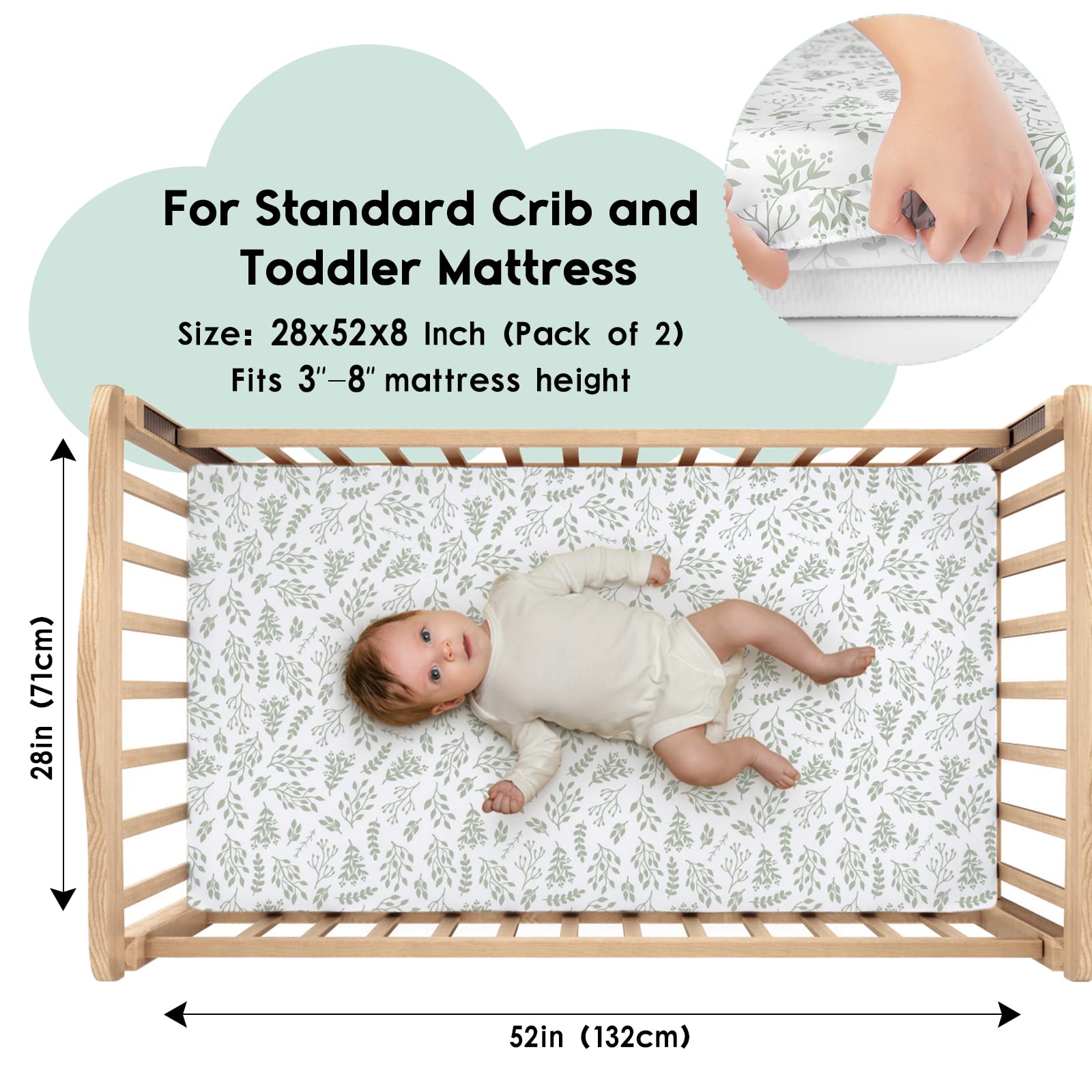 Crib Sheets 2 Pack