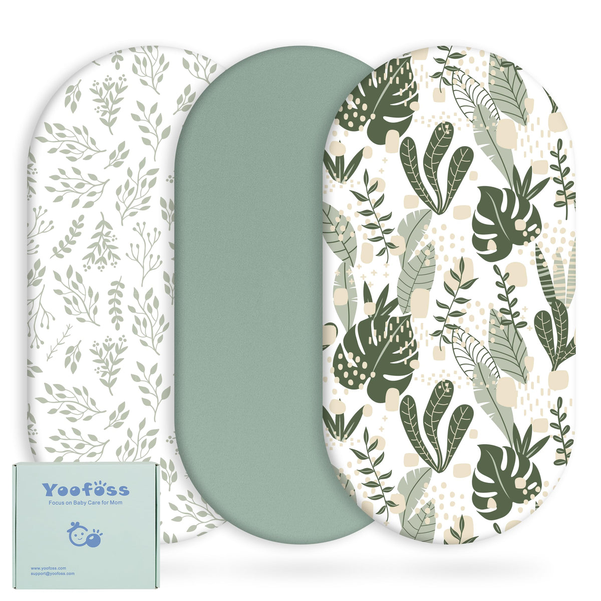 Bassinet Sheets Multi-color, 3 Pack