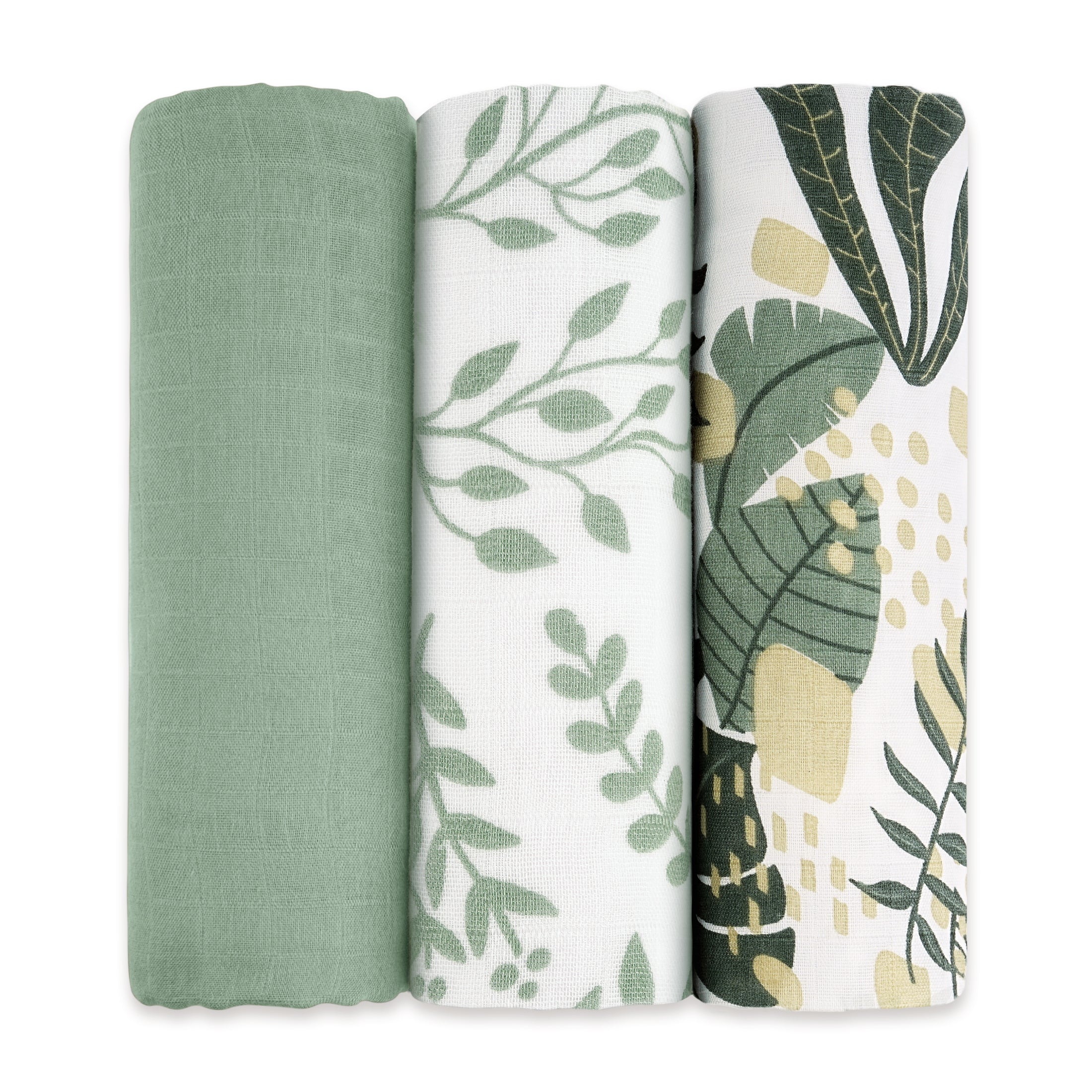 YOOFOSS Muslin Swaddle Blankets, Organic Baby Blankets, 47x47 Inches Receiving Blanket for Baby Boys, Girls and Neutral, Baby Essentials for Newborns Soft Breathable