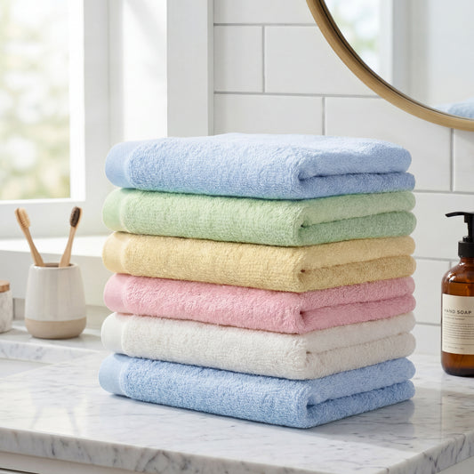 YOOFOSS Luxury Baby Washcloths Towel Set 12 Pack Face towels for Bathroom-Hotel-Spa-Kitchen Multi-Purpose Fingertip Towels & Hand Towels