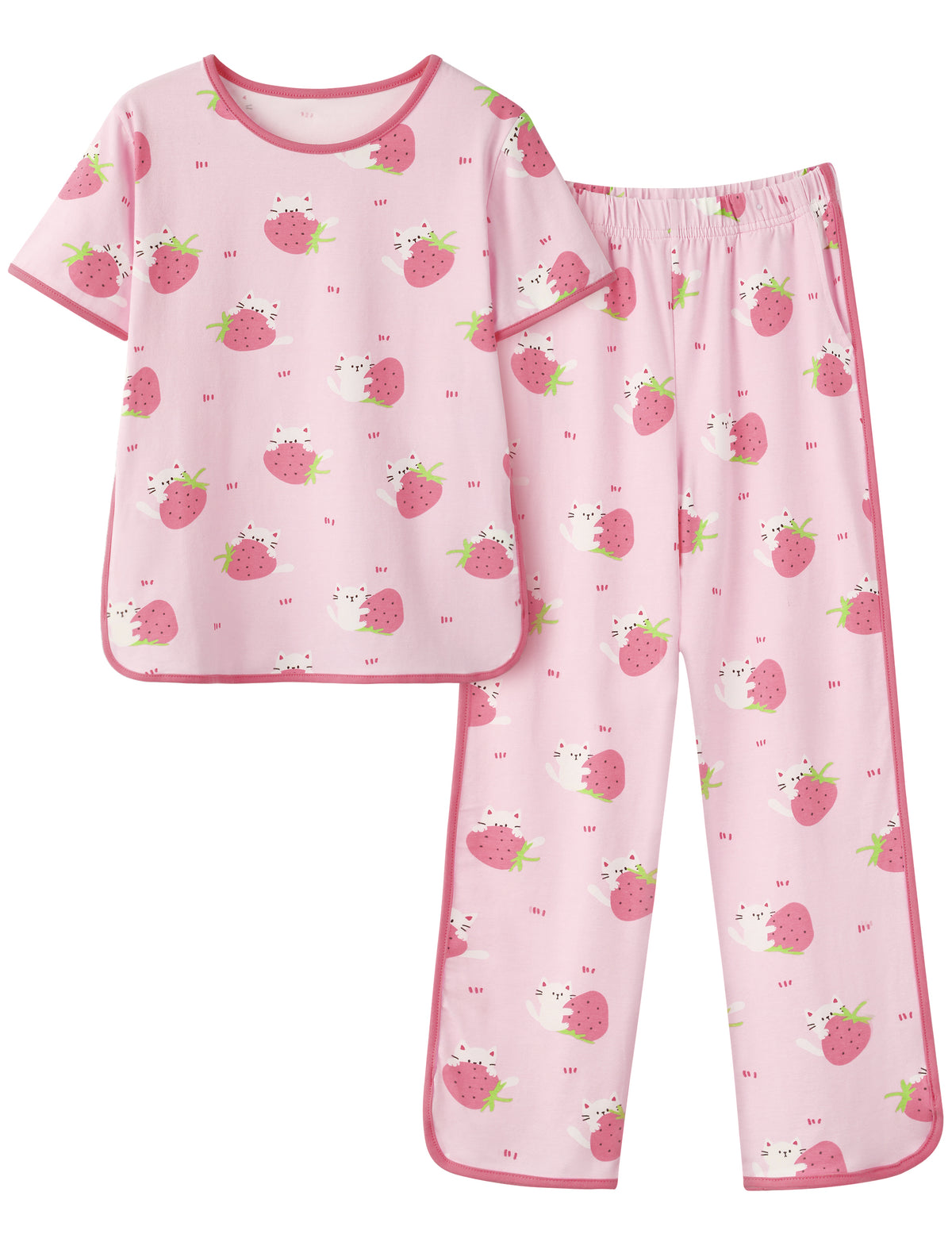 #Color_ Short Sleevespink Strawberry