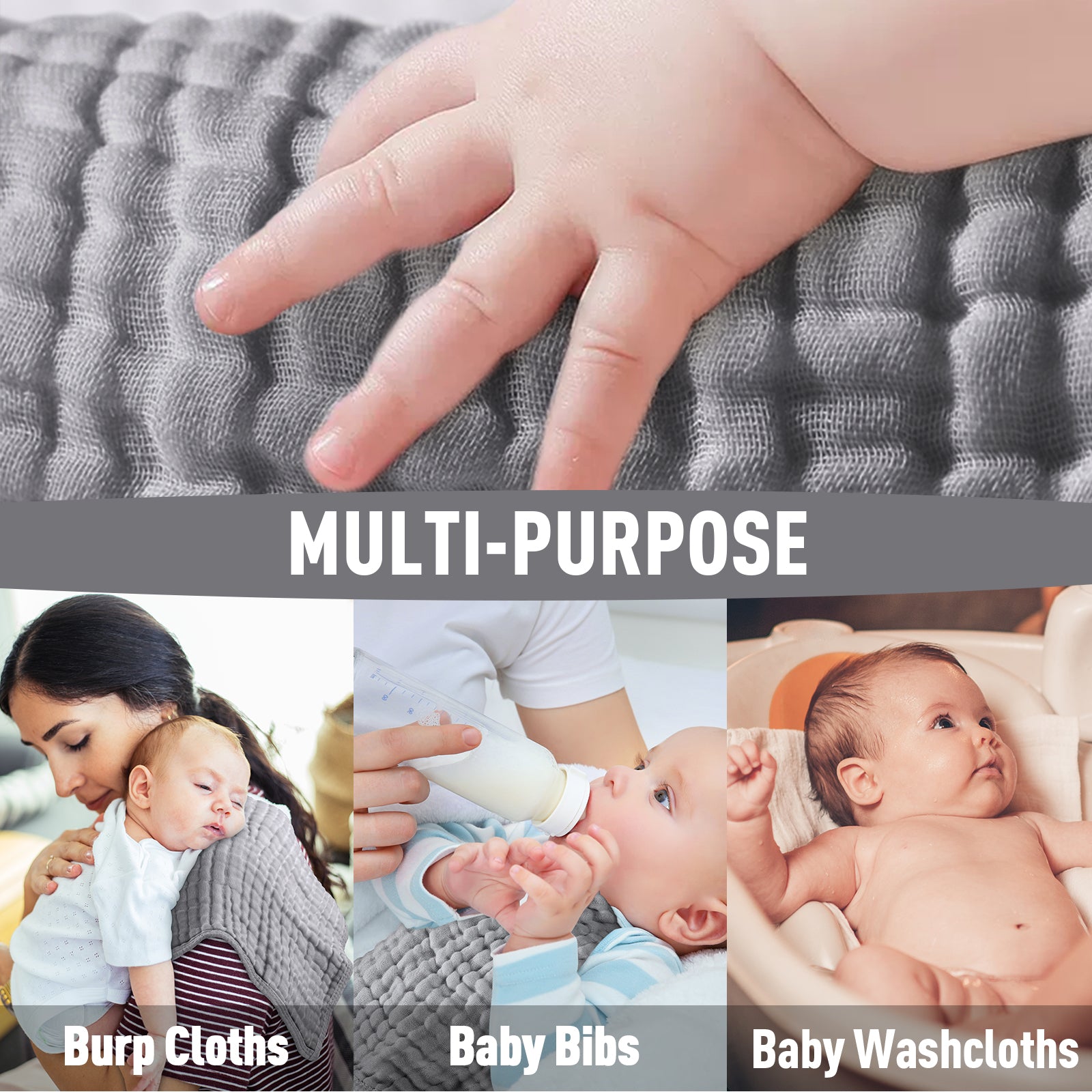 Burp Cloths 10 Pack