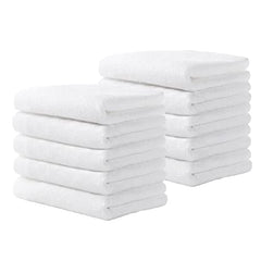 Bamboo Washcloths Towel White, 10 Pack