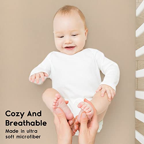 Crib Sheets Green And Brown , 2 Pack