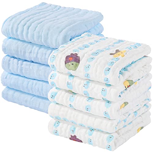 Baby Washcloths Multi-color, 10 Pack