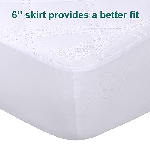 Waterproof Crib Mattress Protector, 2 Pack