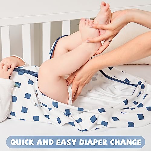 Yoofoss Baby Sleep Sack Baby Wearable Blanket 100% Cotton 2-Way Zipper TOG 0.5, Dinosaur (3 Pack)