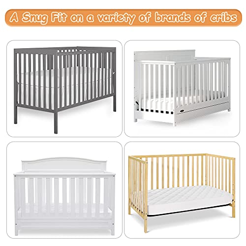Waterproof Crib Mattress Protector, 2 Pack