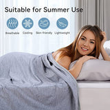 Yoofoss Cooling Blanket for Hot Sleepers,Lightweight Breathable Summer Blanket,Transfer Heat to Keep Cool on Warm Nights,Cooling Blankets for Night Sweats,Ultra-Cool Throw Blanket（52 * 68inches）