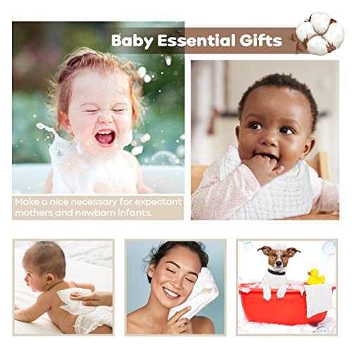 Baby Washcloths White, 10 Pack