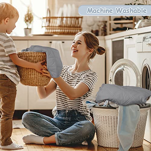 Waterproof Crib Mattress Protector Gray, 2 Pack