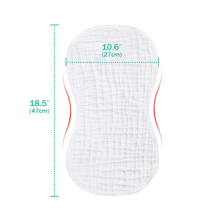 Yoofoss Muslin Burp Cloths 100% Cotton Baby Burp Cloth Set 6 Pack for Boys and Girls