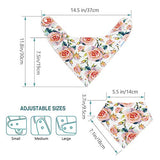 Yoofoss Baby Bandana Dribble Bibs Baby Bibs for Drooling and Teething 10 Pack Super Soft and Absorbent for Newborn Toddler Girls