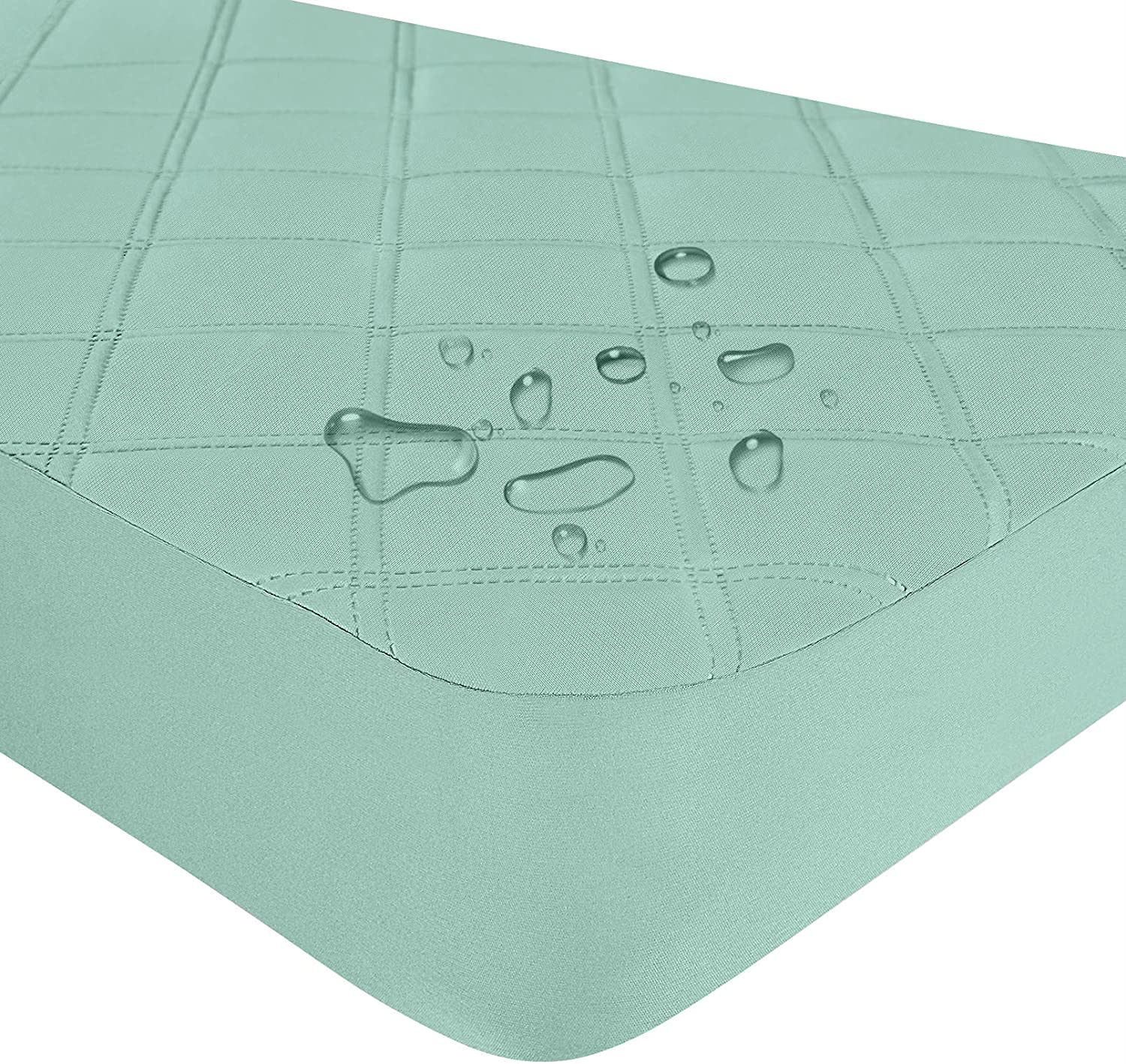 Waterproof Fitted Crib Mattress Pad and Toddler Crib Mattress Protective Baby Crib Mattress Cover Sheets Breathable & Hypoallergenic for Boy and Girl