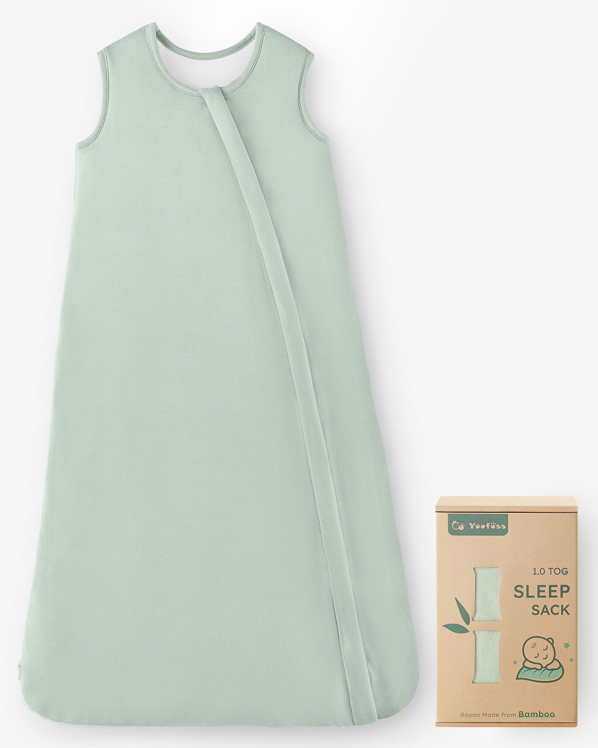 Bamboo Sleep Sack, 1.0 TOG-Green