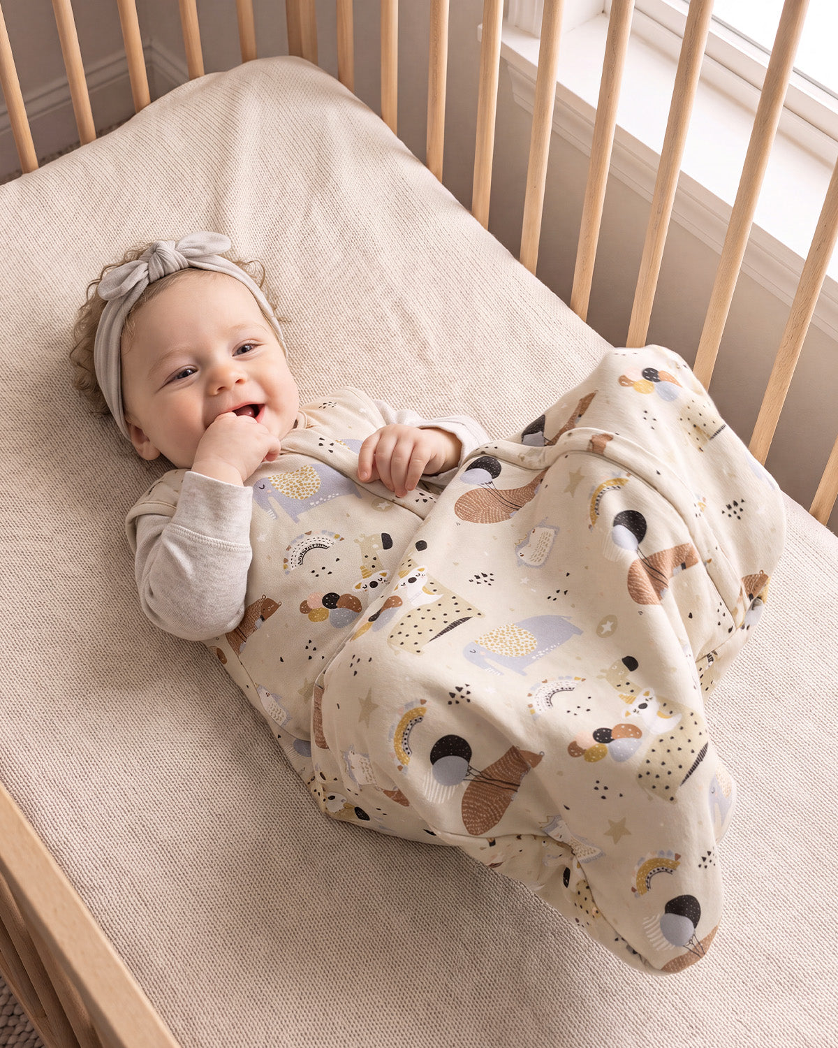 Bamboo Sleep Sack, 1.0 TOG-Animals & Balloons