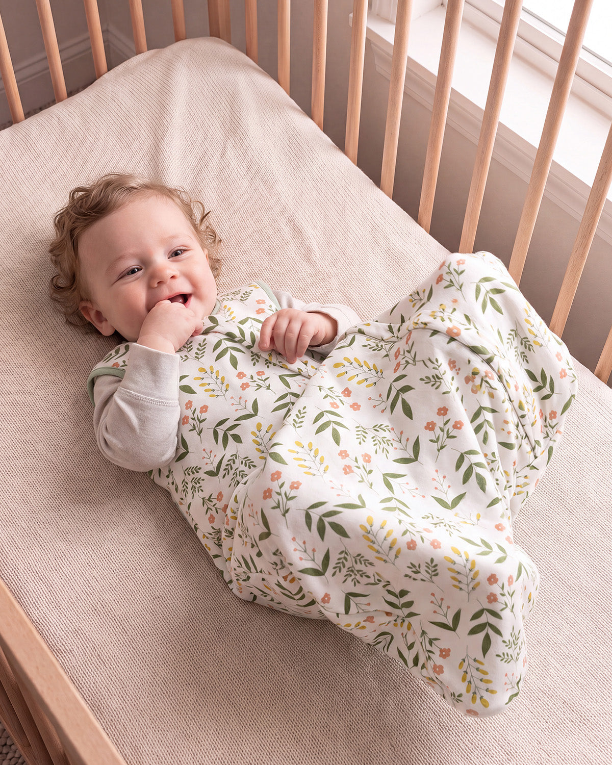 Bamboo Sleep Sack, 1.0 TOG-Leaf &Flower