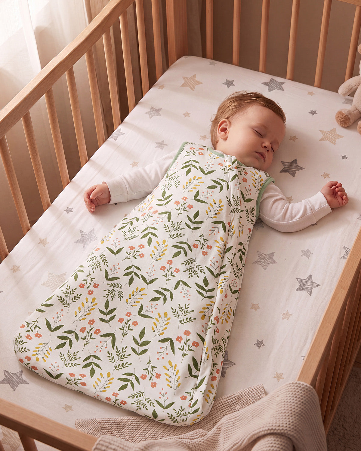 Bamboo Sleep Sack, 1.0 TOG-Leaf &Flower
