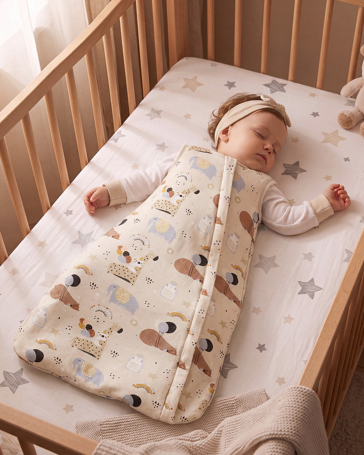 Bamboo Sleep Sack, 1.0 TOG-Animals & Balloons