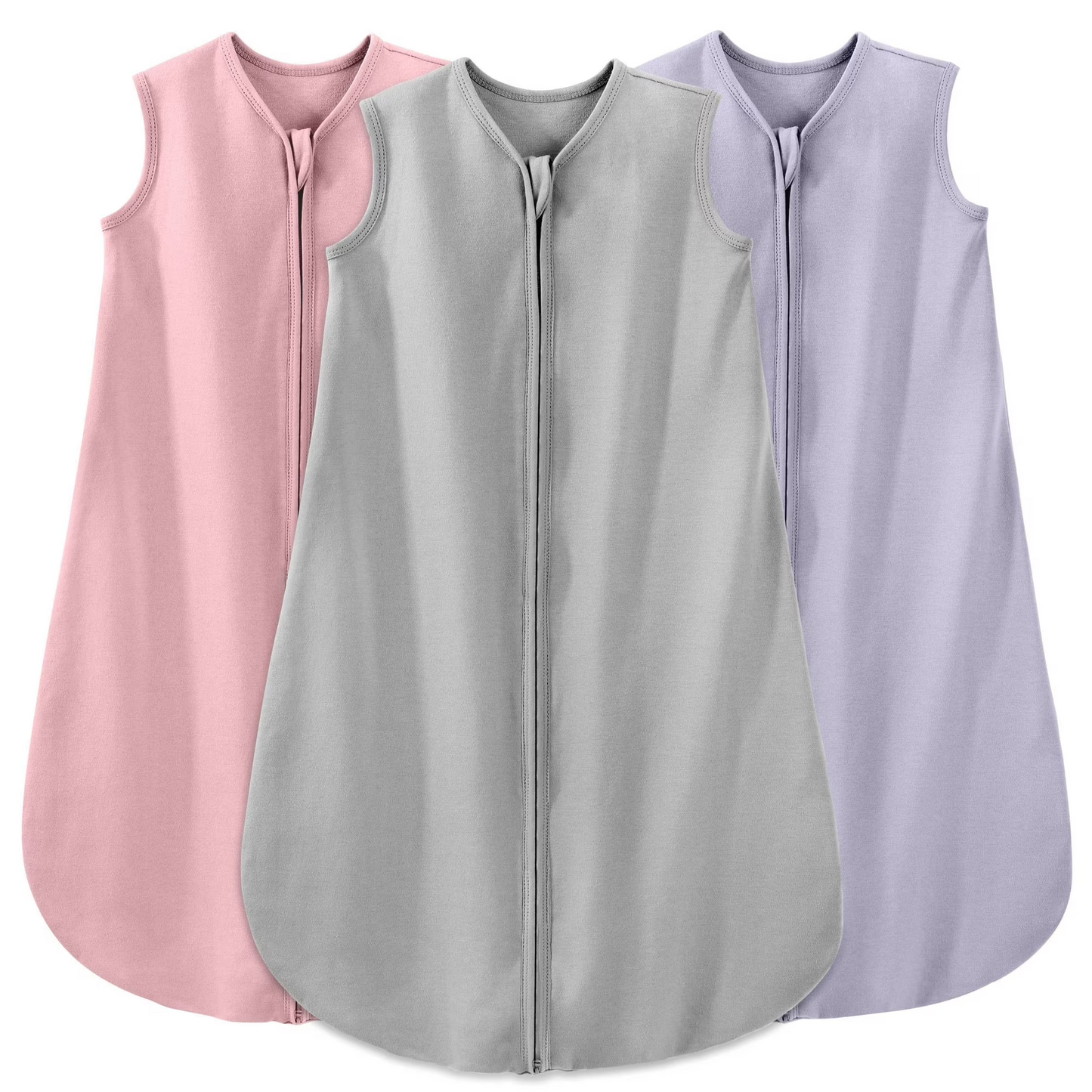Sleep Sack Pink Gray Purple, 3 Pack, 0-6 Months