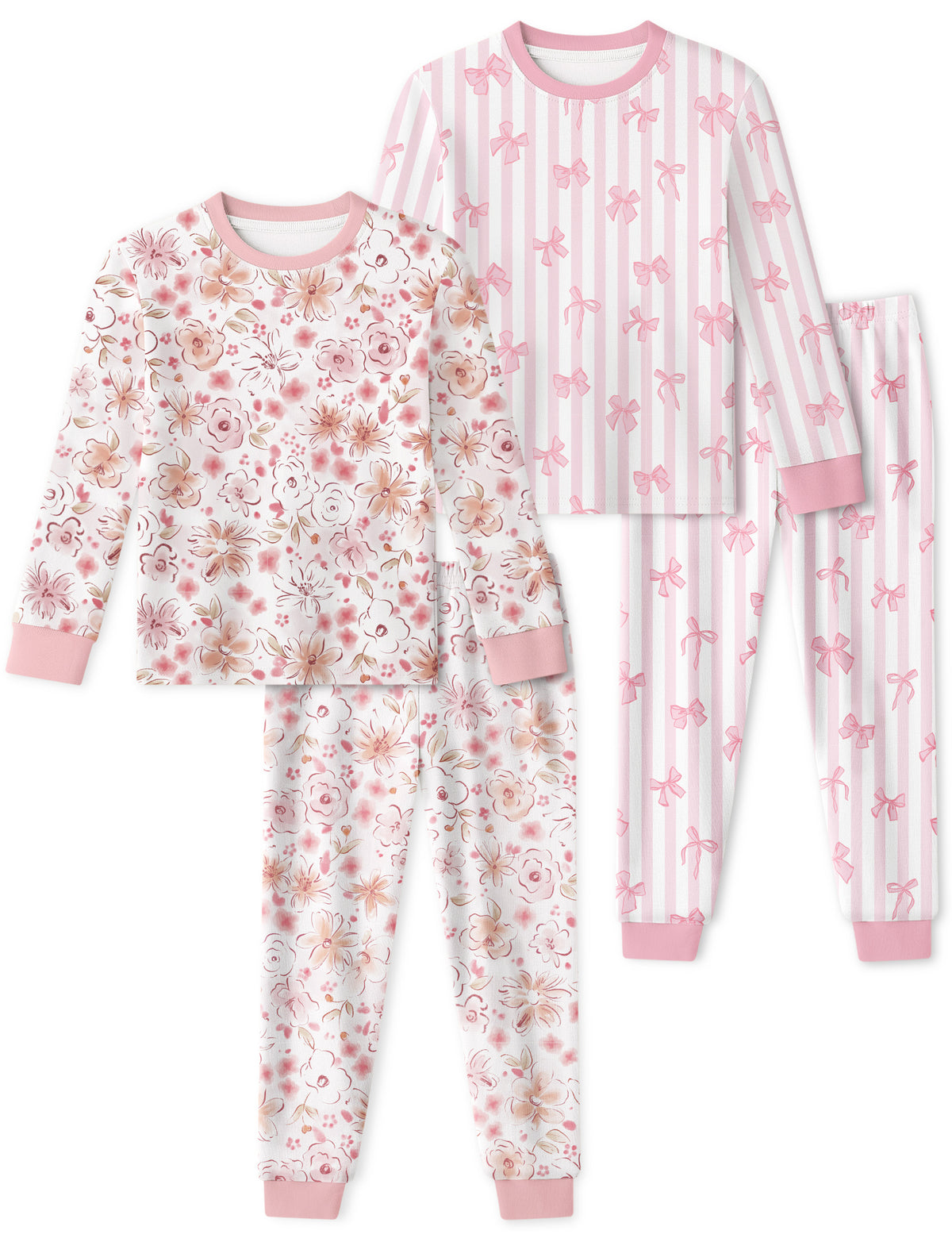 #Color_Long-pink Cherry Blossom&bow