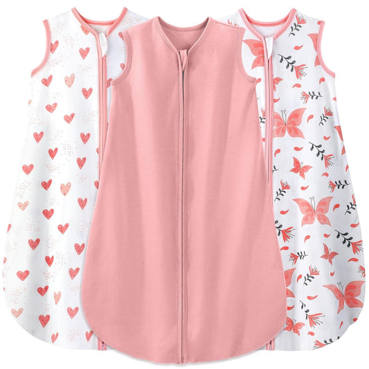 Sleep Sack Pink, 3 Pack, 6-12 Months