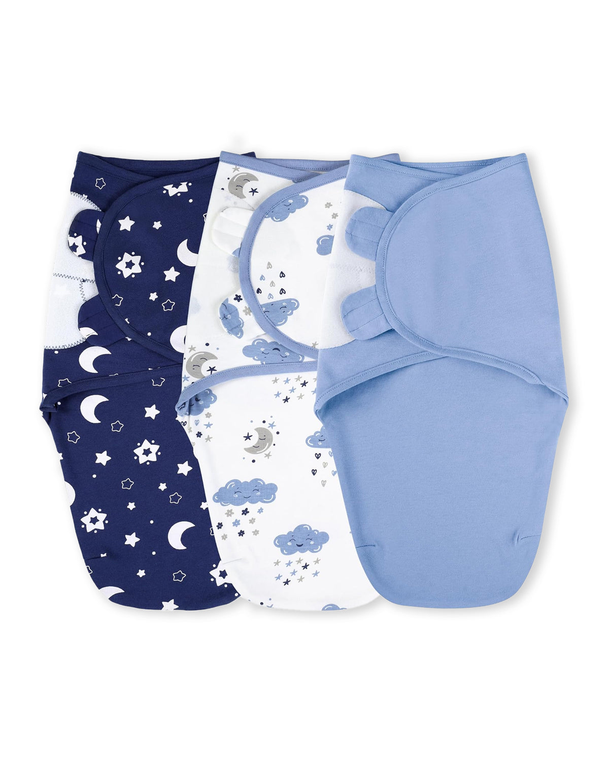 3 Pack Baby Swaddles for Newborns 100% Organic Cotton in Tog 0.5