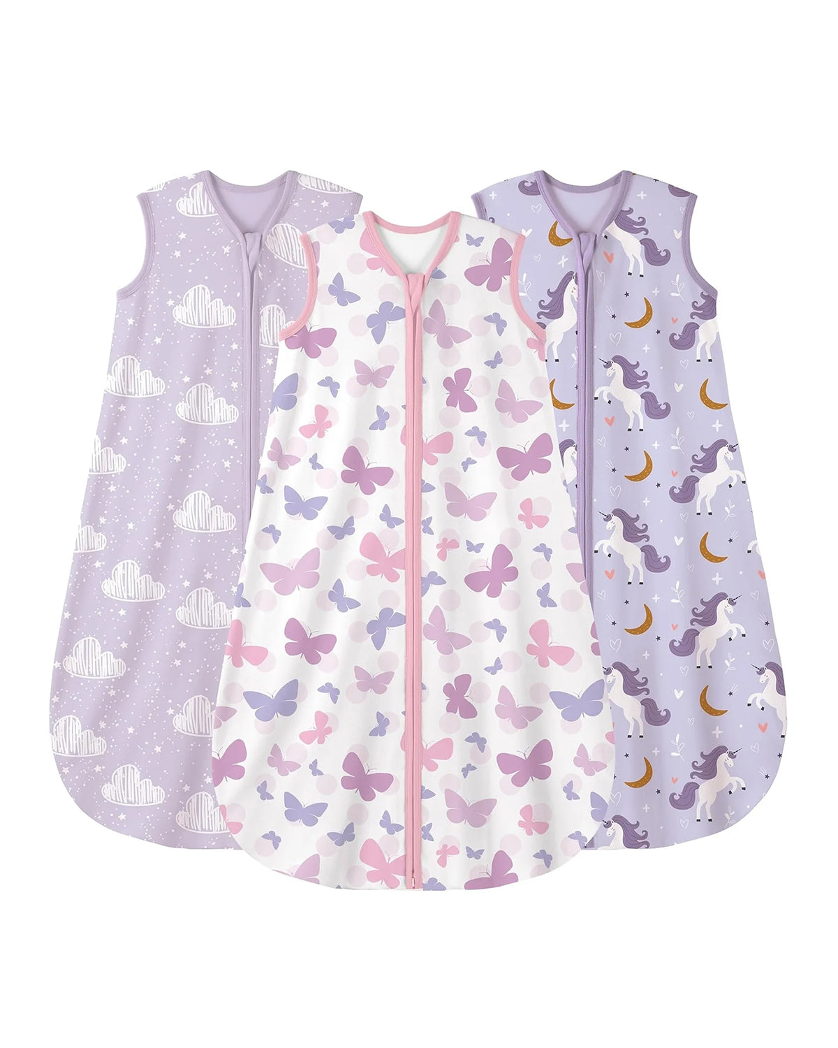 3 Pack Sleep Sacks,Cotton-0.5 TOG
