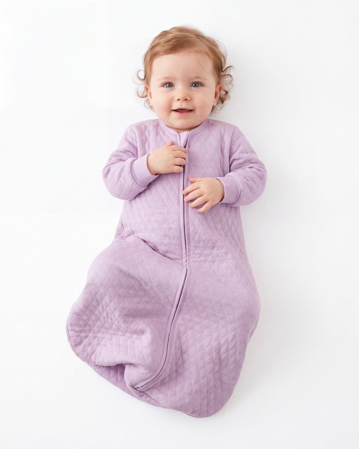 Air-Layer Baby Sleep Sack, 1.0 TOG, Long Sleeve, 1 Pack-Purple