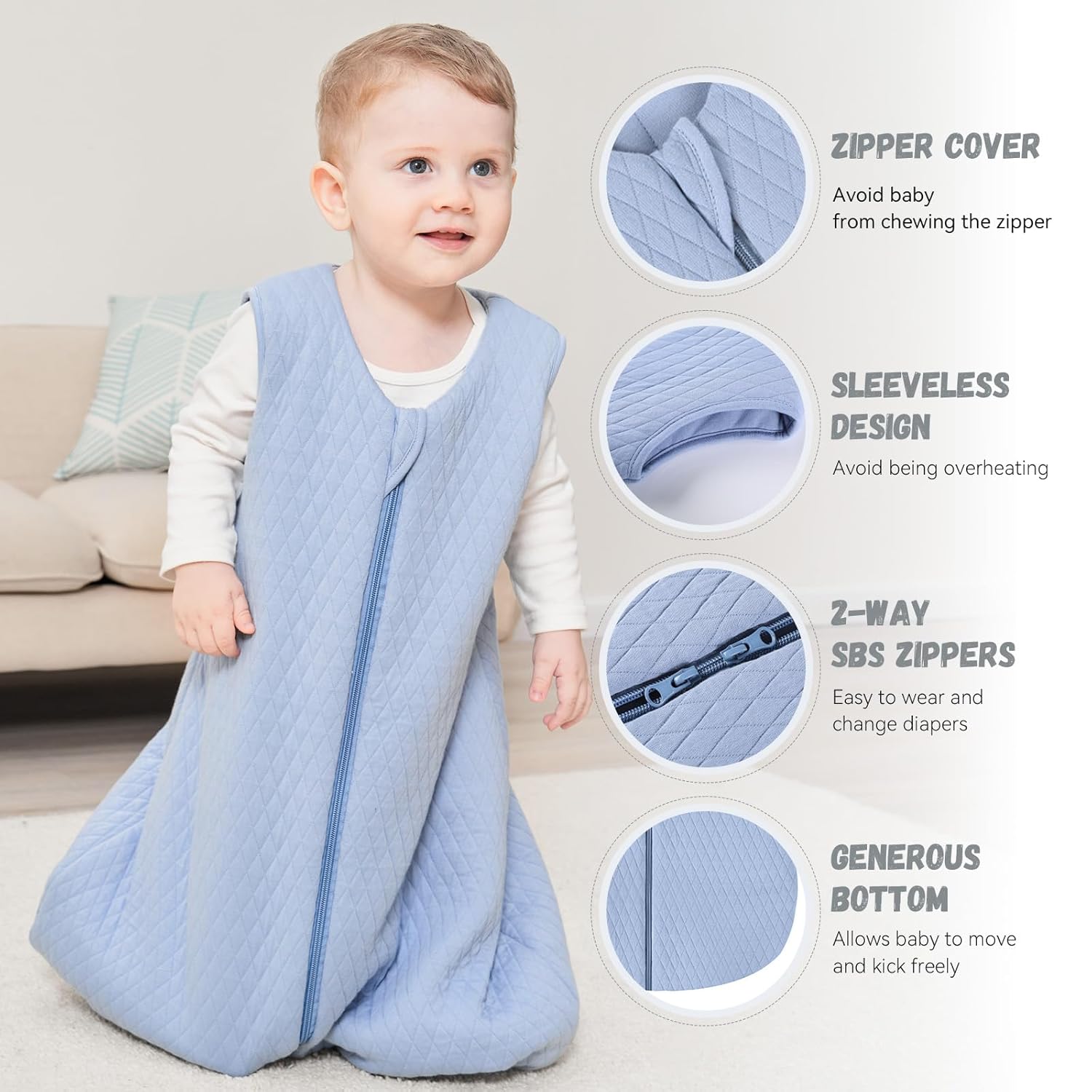 Sleep Sack Blue in TOG 2.5