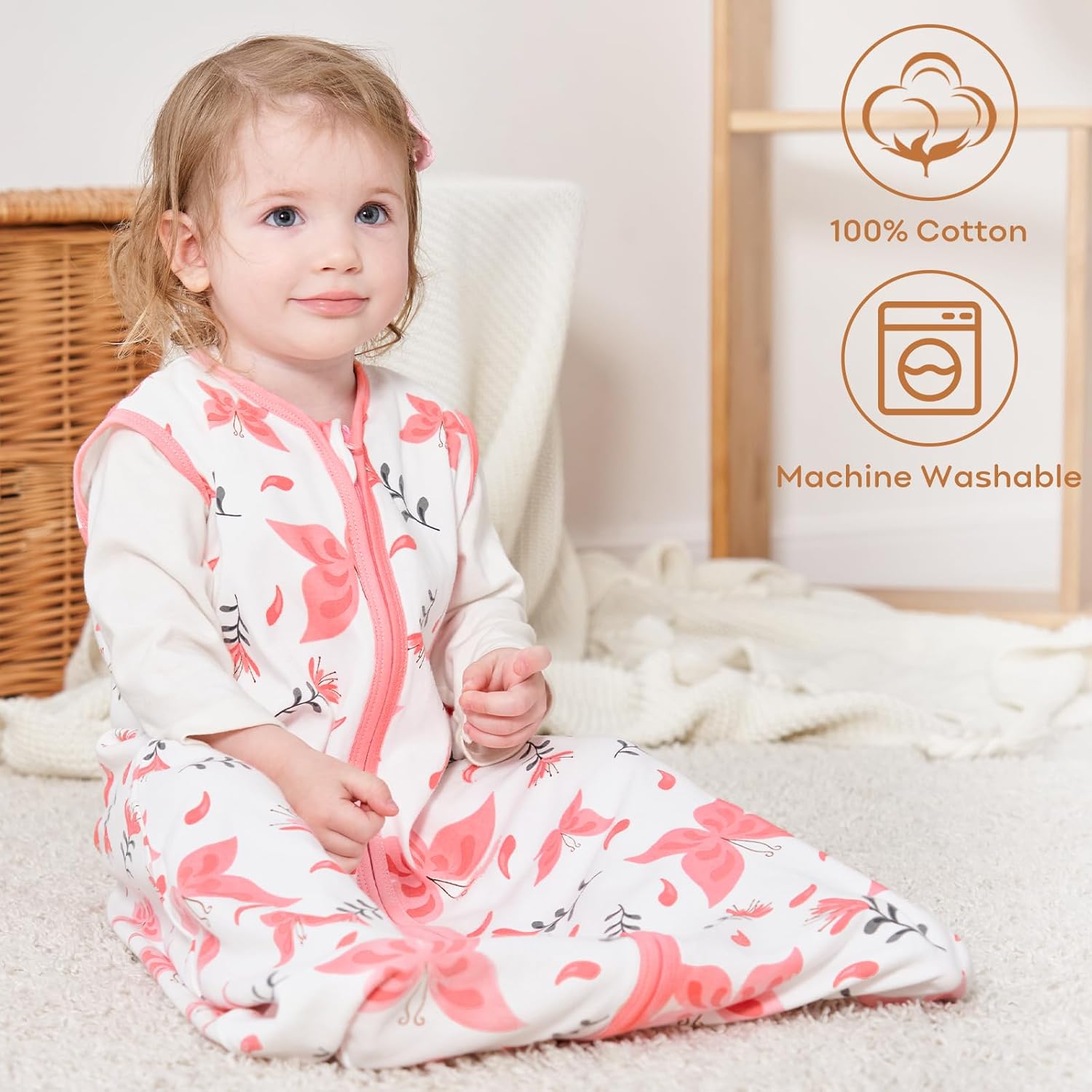 Sleep Sack Pink, 3 Pack, 0-6 Months