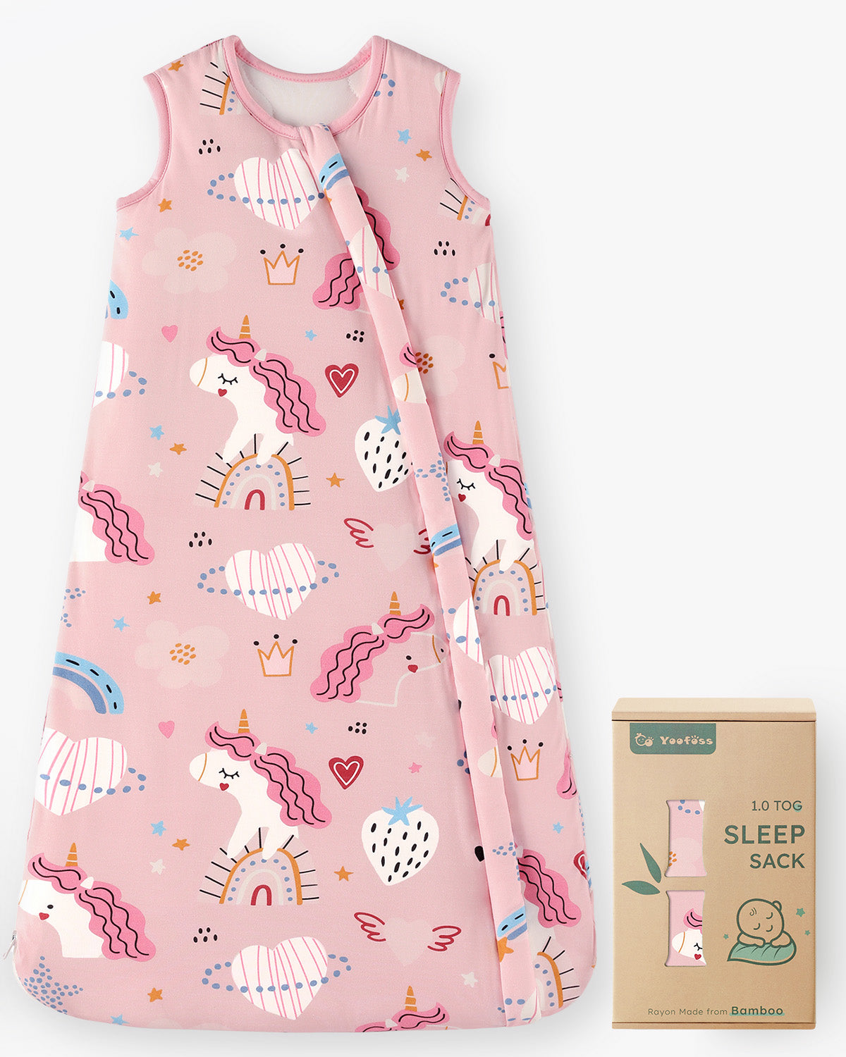Bamboo Sleep Sack, 1.0 TOG-Unicorn