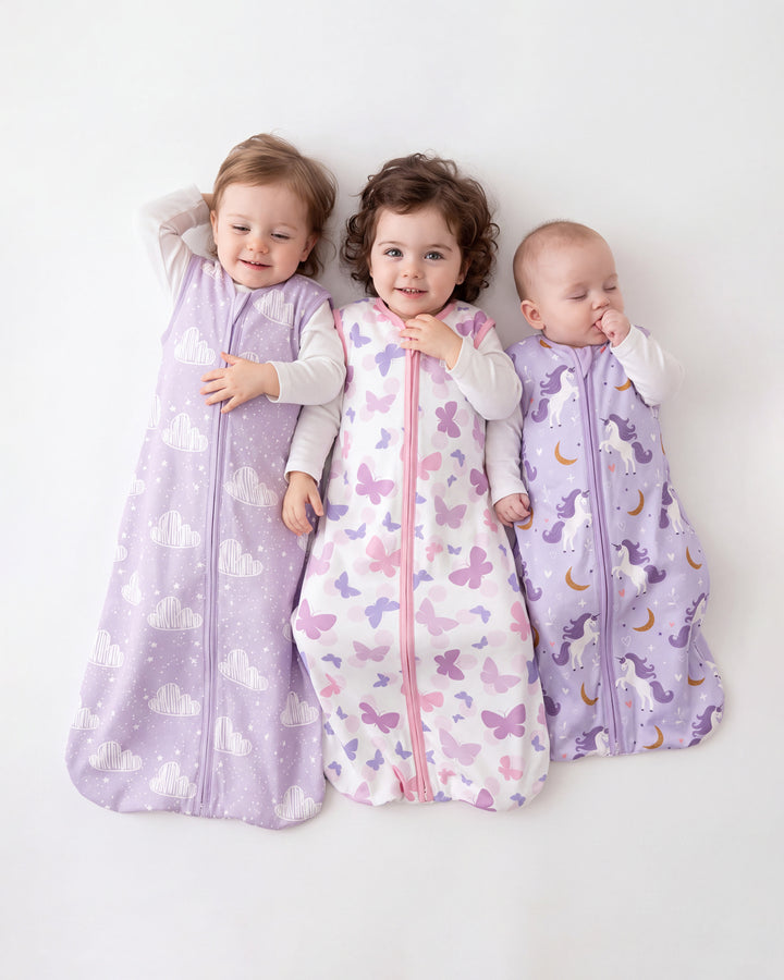 3 Pack Sleep Sacks,Cotton-0.5 TOG