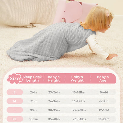 yoofoss winter baby sleep plush dots