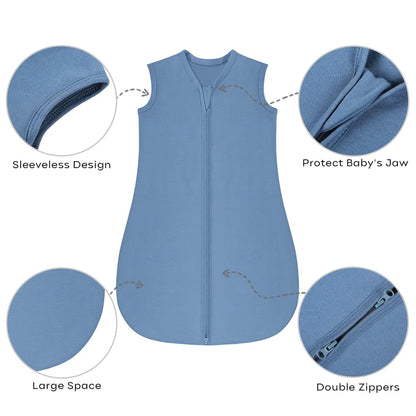 Sleep Sack Green Blue Gray, 3 Pack, 6-12 Months