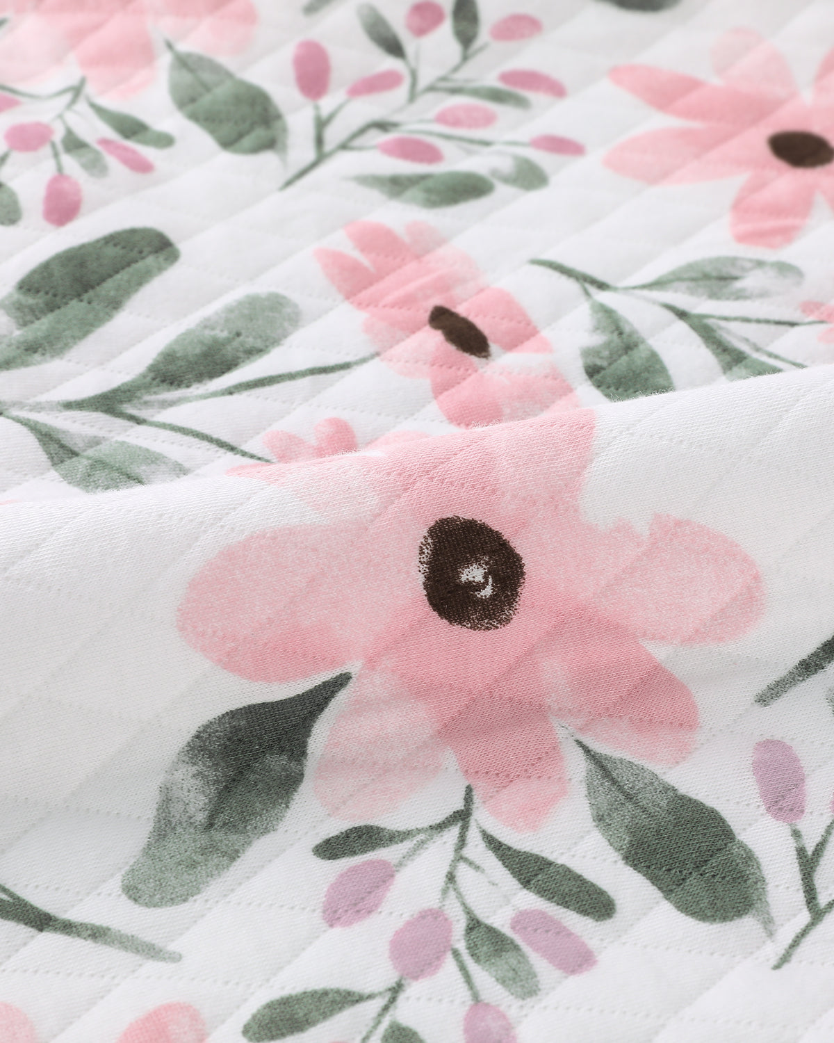 Air-Layer Baby Sleep Sack, 1.0 TOG, Long Sleeve, 1 Pack-Pink Flowers